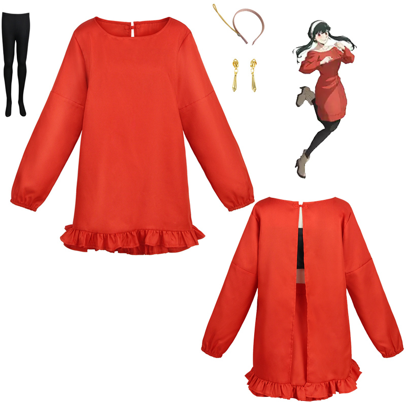 Anime Cosplay Yor Forger - Yor Forger Daily Cosplay Costume Anime