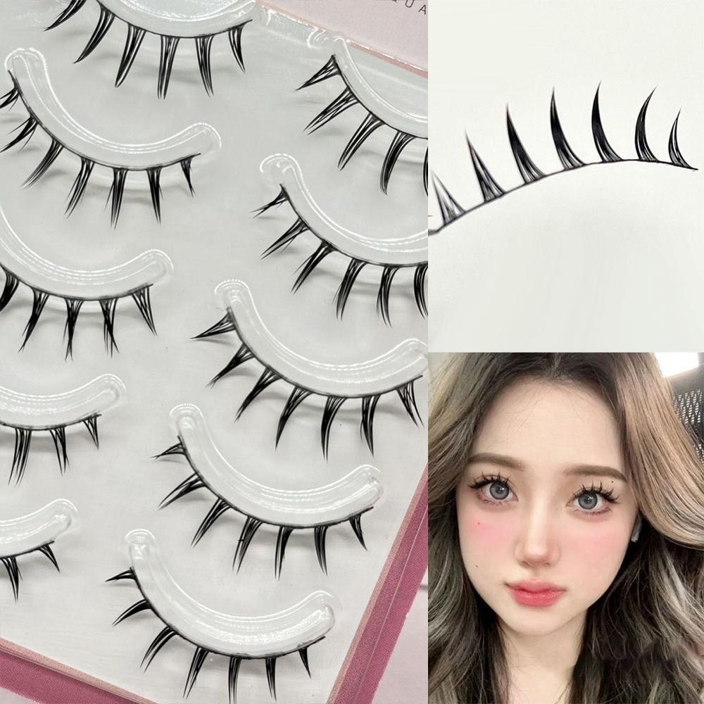 Anime Cosplay Makeup - Faux Mink False Eyelashes 5 Pairs