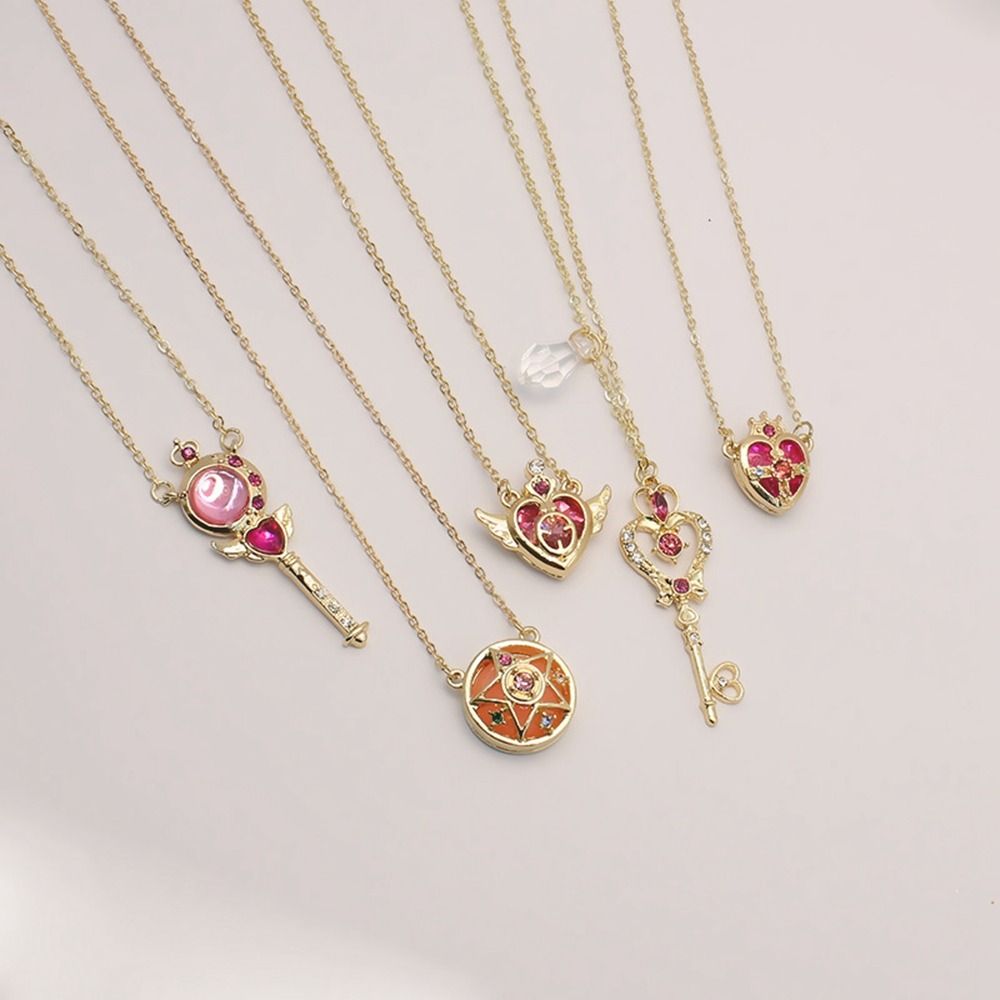 Sailor Moon Wand - Crystal Anime Necklace Cute Cosplay Props