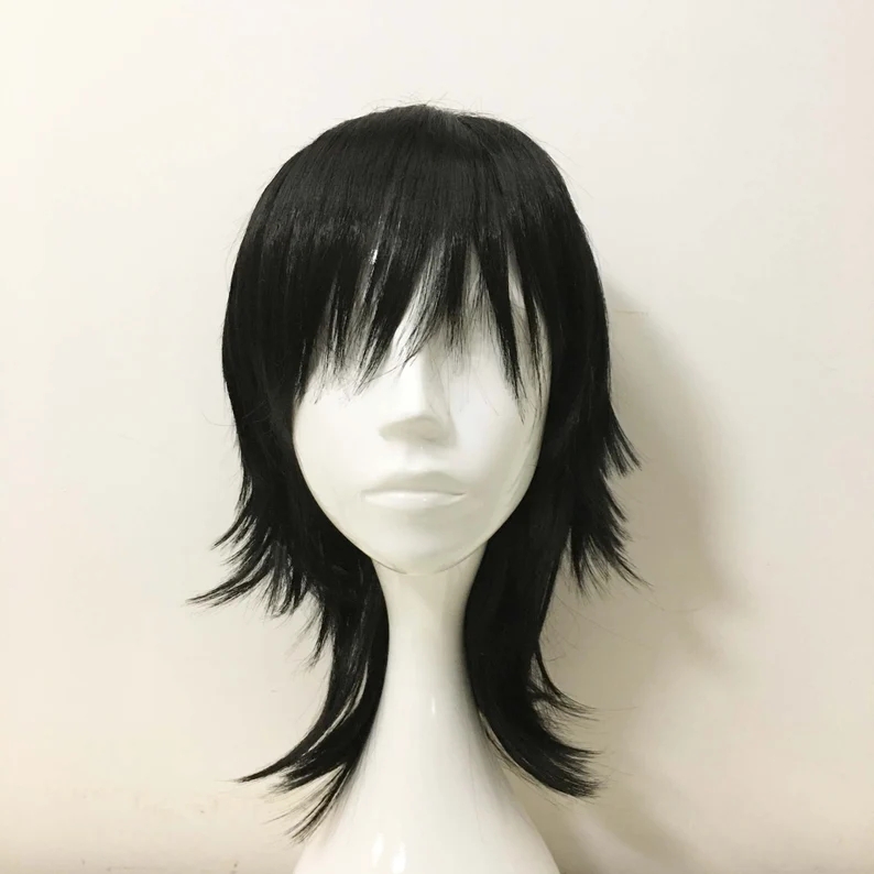 Emo Wig Unisex Black Mullet St - огляд і ціна Sword Art Online Cape