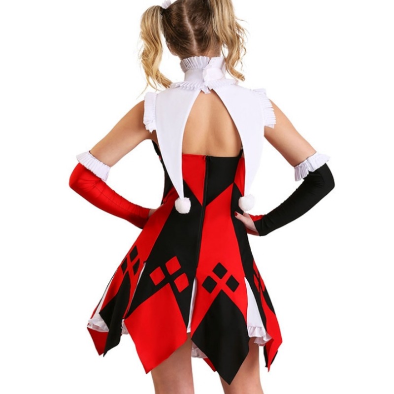 Halloween Clown Harley Costume - огляд і ціна Anime Harley Quinn Cosplay