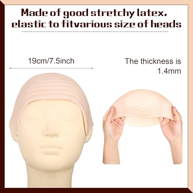 2 Pieces Latex Bald Cap with N - огляд і ціна Anime Cosplay Makeup
