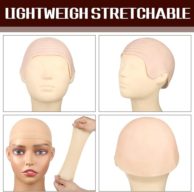 2 Pieces Latex Bald Cap with N - огляд і ціна Anime Cosplay Makeup