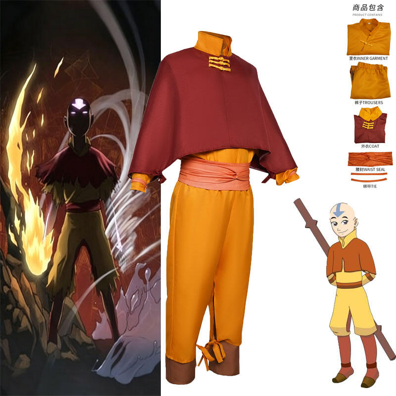 Anime Aang Cosplay Costume 202 - огляд і ціна Cosplay Avatar Anime