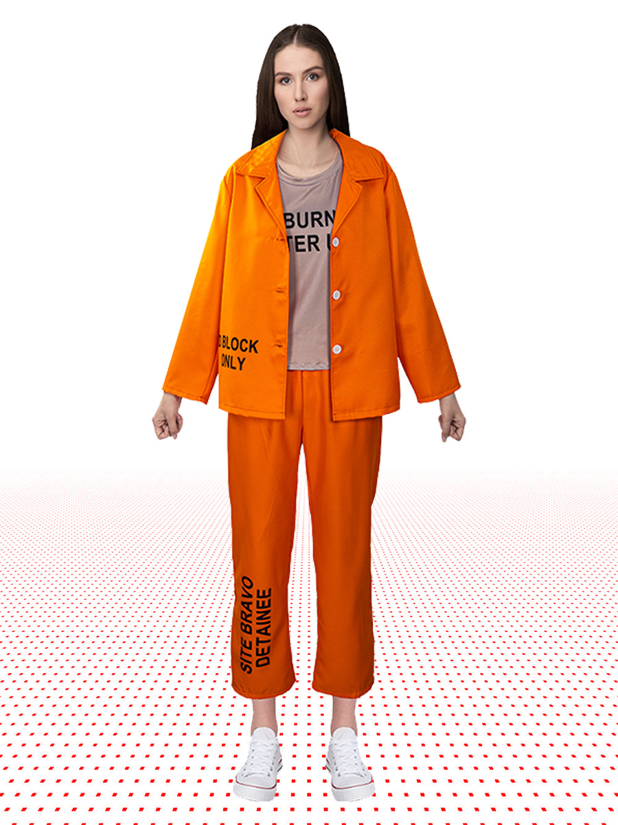 Adult Orange Prisoner Uniform  - огляд і ціна Anime Harley Quinn Cosplay