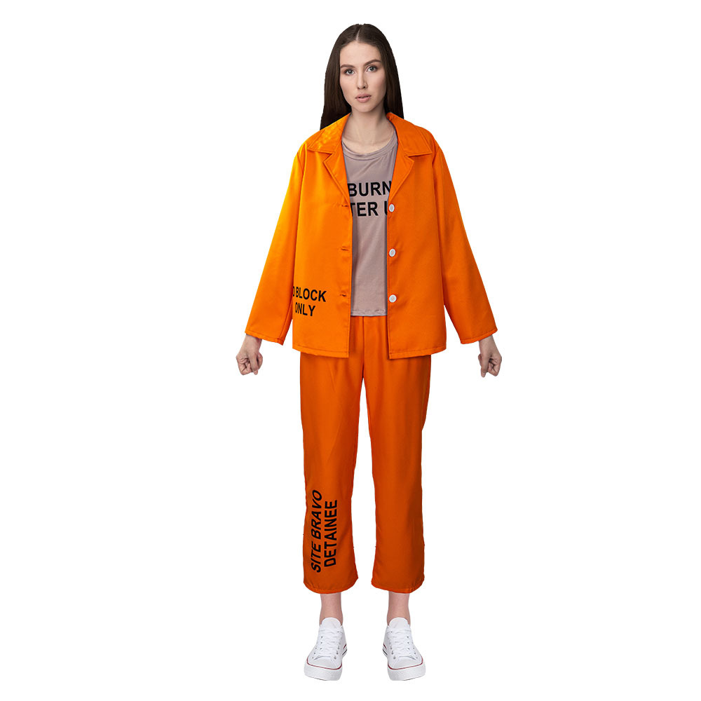 Adult Orange Prisoner Uniform  - огляд і ціна Anime Harley Quinn Cosplay
