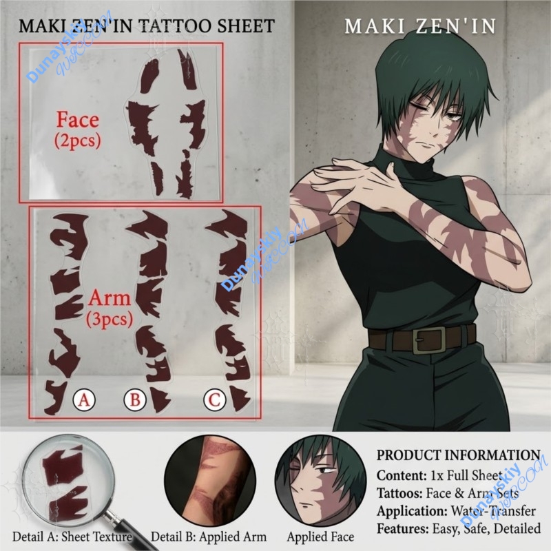 Anime Jujutsu Kaisen Zenin Mak - огляд і ціна Anime Cosplay Jujutsu Kaisen